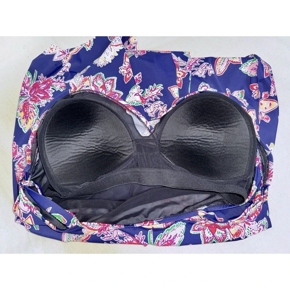Swimsuits For All Women's Size 26 Plus One Piece Swimsuit Swim Dress Flowers‎